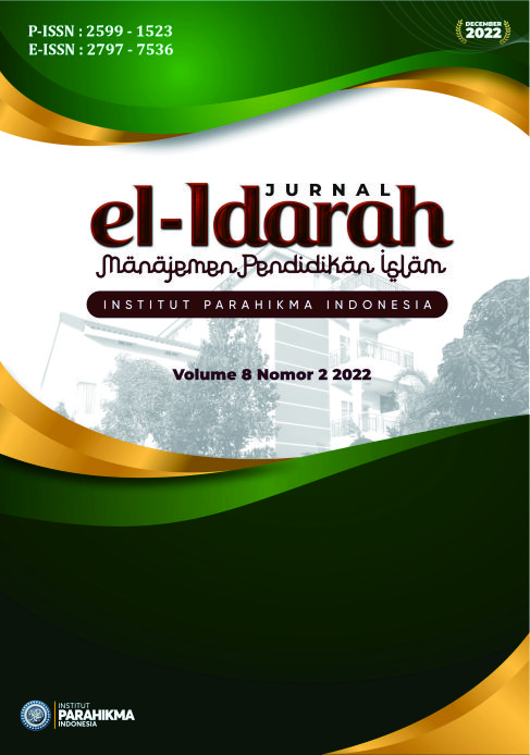 					Lihat Vol 8 No 2 (2022): Jurnal el-Idarah: Jurnal Manajemen Pendidikan Islam
				